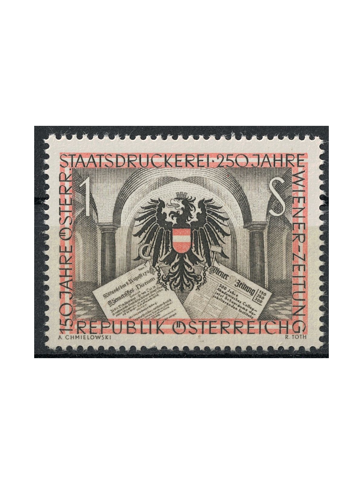 AUSTRIA 1954 Stamperia di Stato MNH**