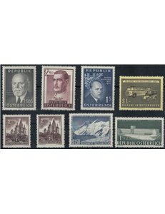 AUSTRIA 1957 Complete vintage 8v MNH**
