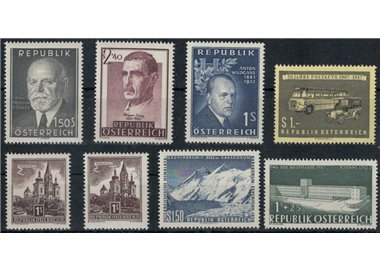 AUSTRIA 1957 Complete vintage 8v MNH**
