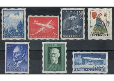 AUSTRIA 1958 Annata completa 7v MNH**
