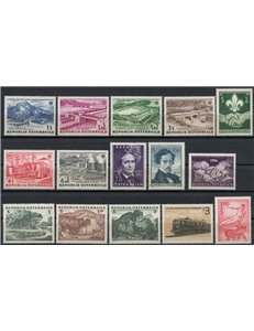 AUSTRIA 1962 Complete vintage 15v MNH**