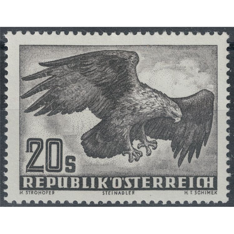 AUSTRIA 1950-53 Airmail, Golden Eagle MNH**