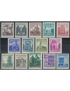 AUSTRIA 1957 Views and historical monuments 1st type 14v MNH**