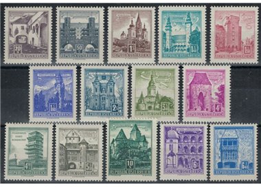 AUSTRIA 1957 Views and historical monuments 1st type 14v MNH**