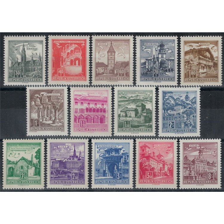 AUSTRIA 1962-70 Views and historical monuments 14v MNH**