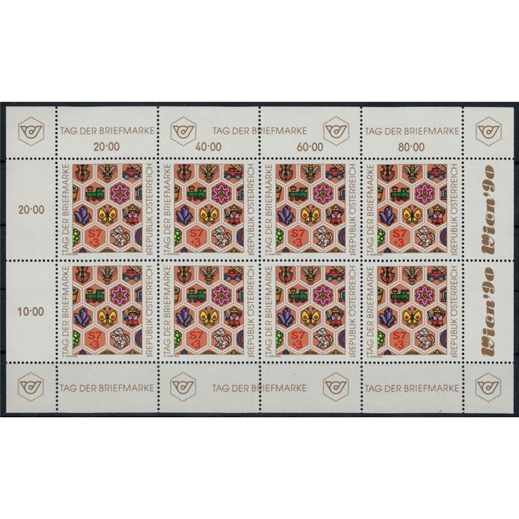 AUSTRIA 1990 Stamp Day m/s MNH**