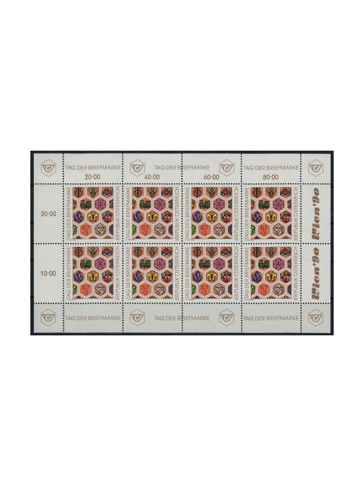 AUSTRIA 1990 Stamp Day m/s MNH**