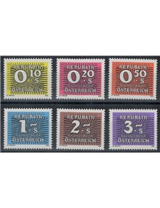 AUSTRIA 1986 Postage Due 6v MNH**