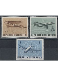 AUSTRIA 1968 Airmail 3v MNH**