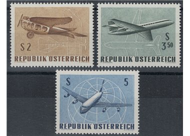 AUSTRIA 1968 Airmail 3v MNH**