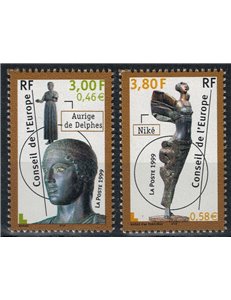 FRANCE 1999 Service (Council of Europe) 2v MNH**