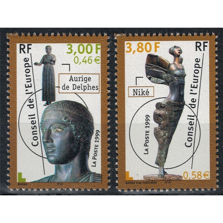 FRANCIA 1999 Servizio (Consiglio d'Europa) 2v MNH**