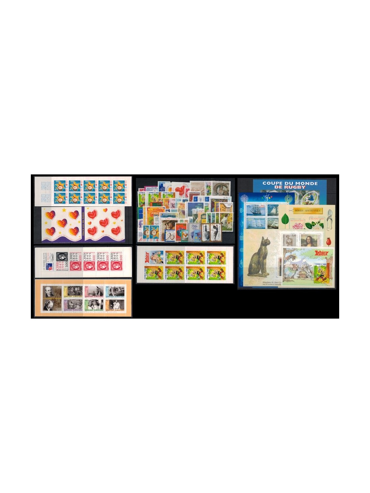 FRANCIA 1999 Annata completa 65v + 5 BF + 5 LB MNH**