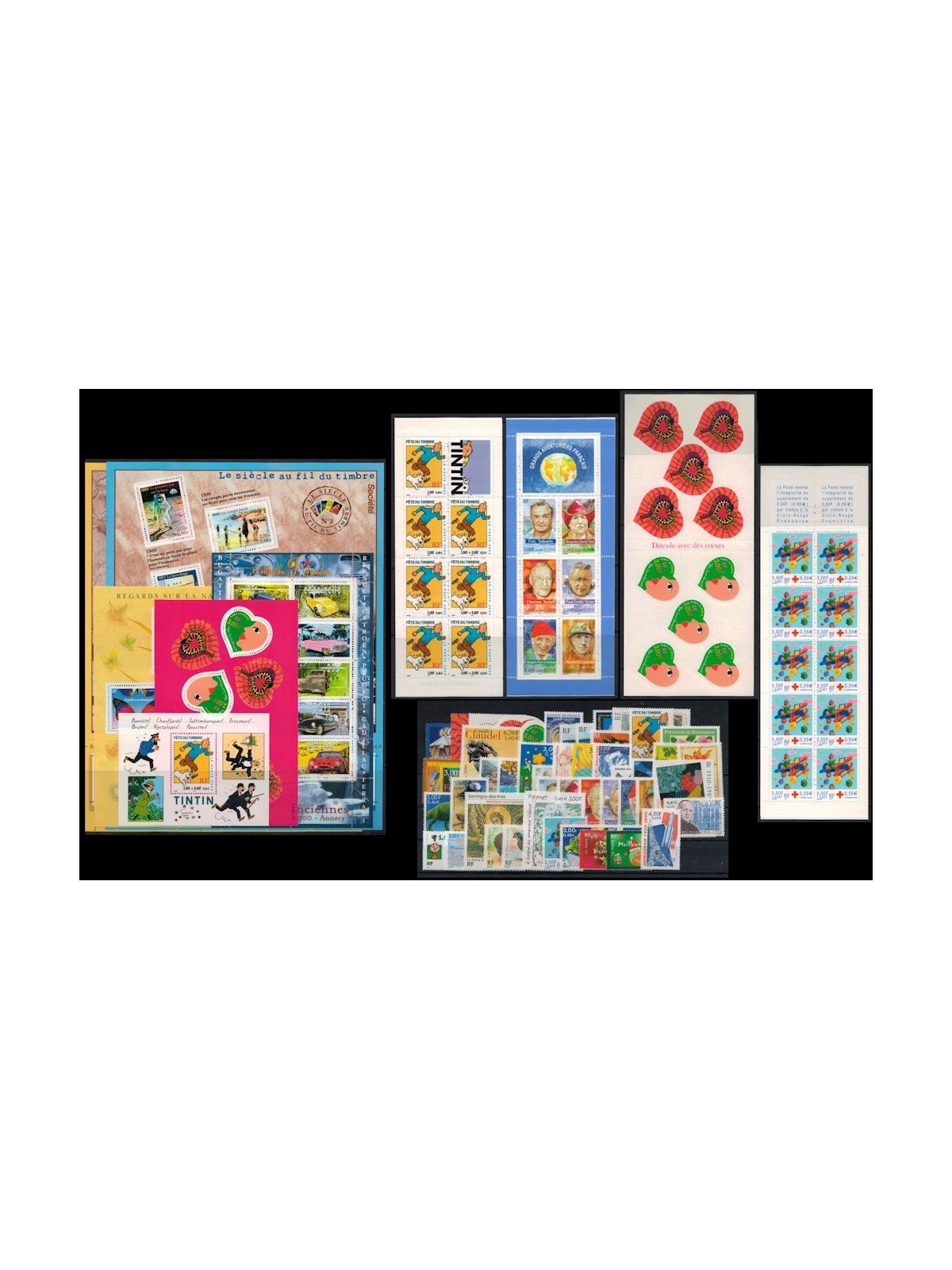 FRANCE 2000 Complete Year 52v + 6 s/s + 4 booklet MNH**