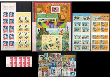 FRANCE 2001 Complete Year 53v + 10 s/s + 5 booklet MNH**