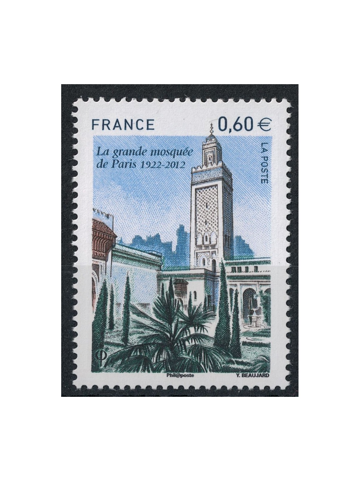 FRANCIA 2012 Moschea di Parigi MNH**