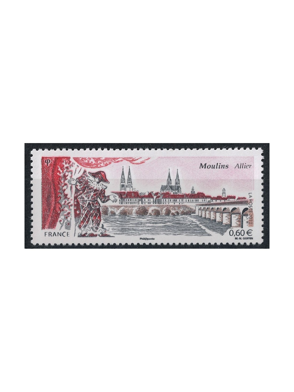 FRANCE 2012 Tourist (Moulins) MNH**