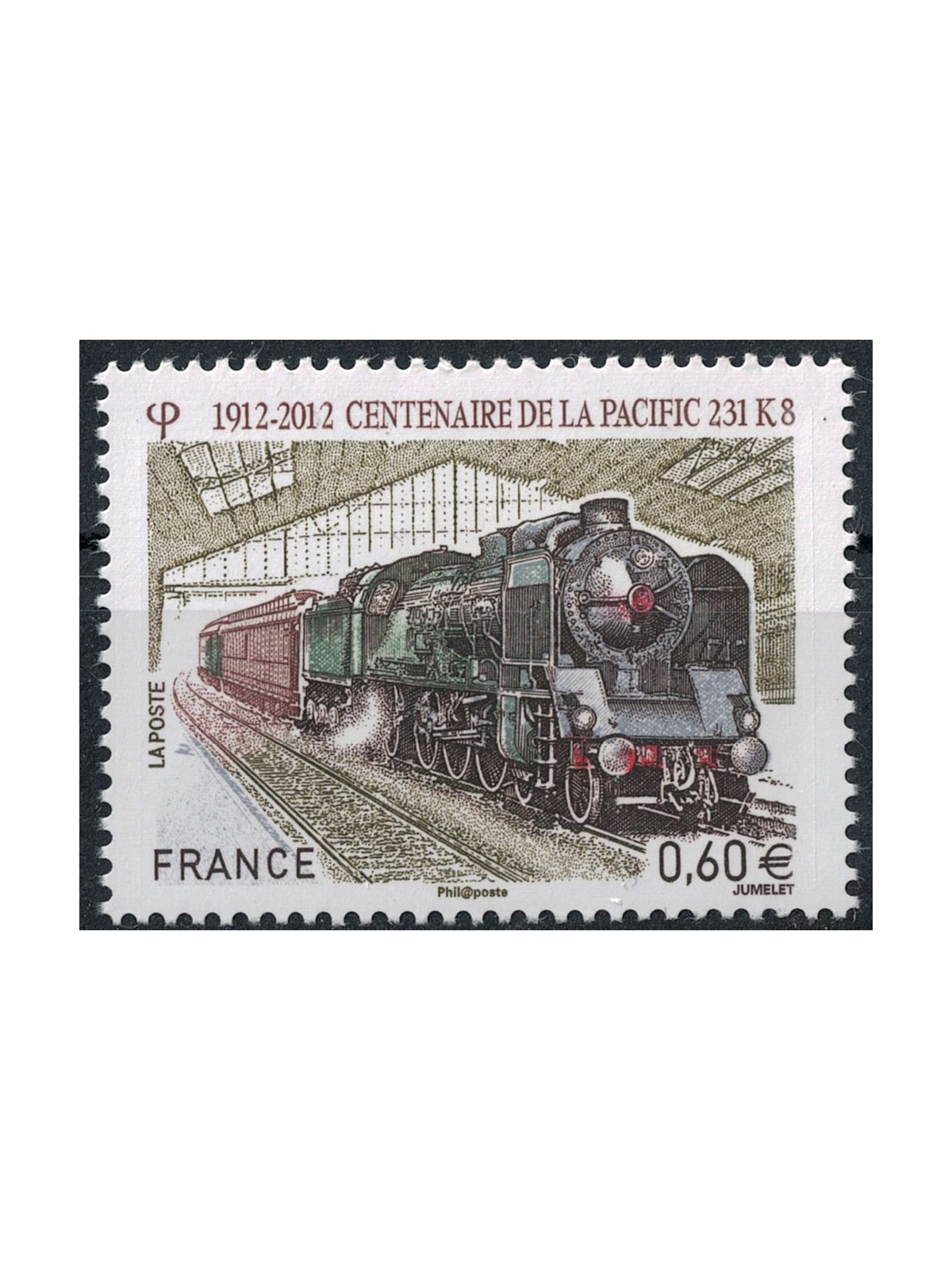 FRANCIA 2012 Locomotiva Pacific 231 K8 MNH**