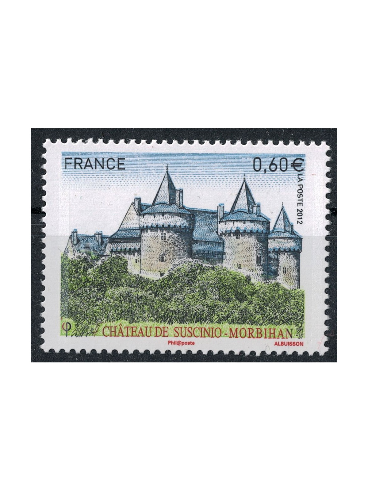 FRANCE 2012 Tourist (Suscino Castle) MNH**
