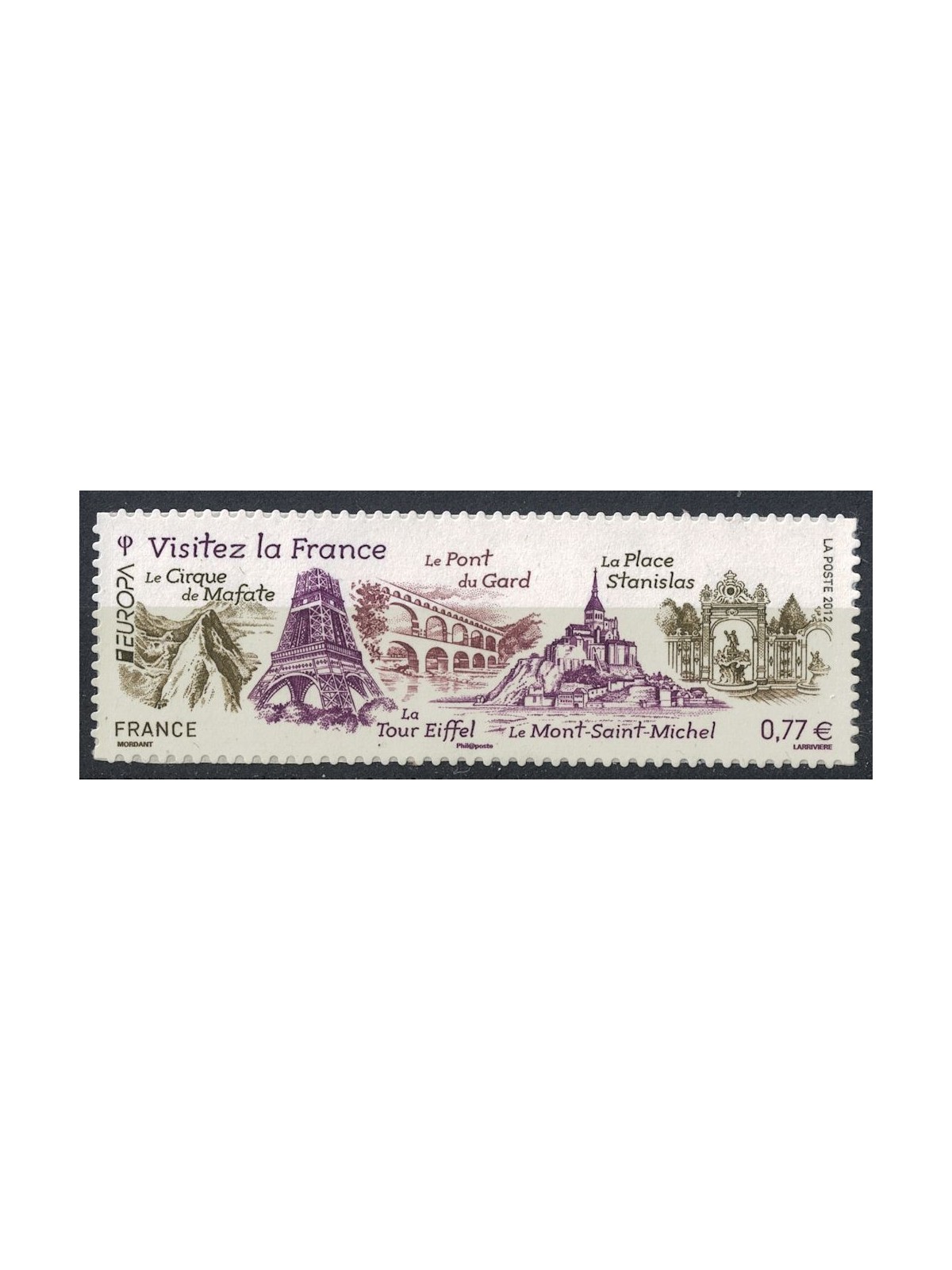 FRANCE 2012 Europe (s-a) MNH**