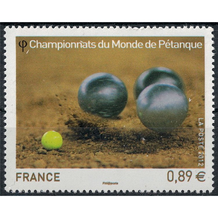 FRANCIA 2012 Mondiali di Pétanque MNH**