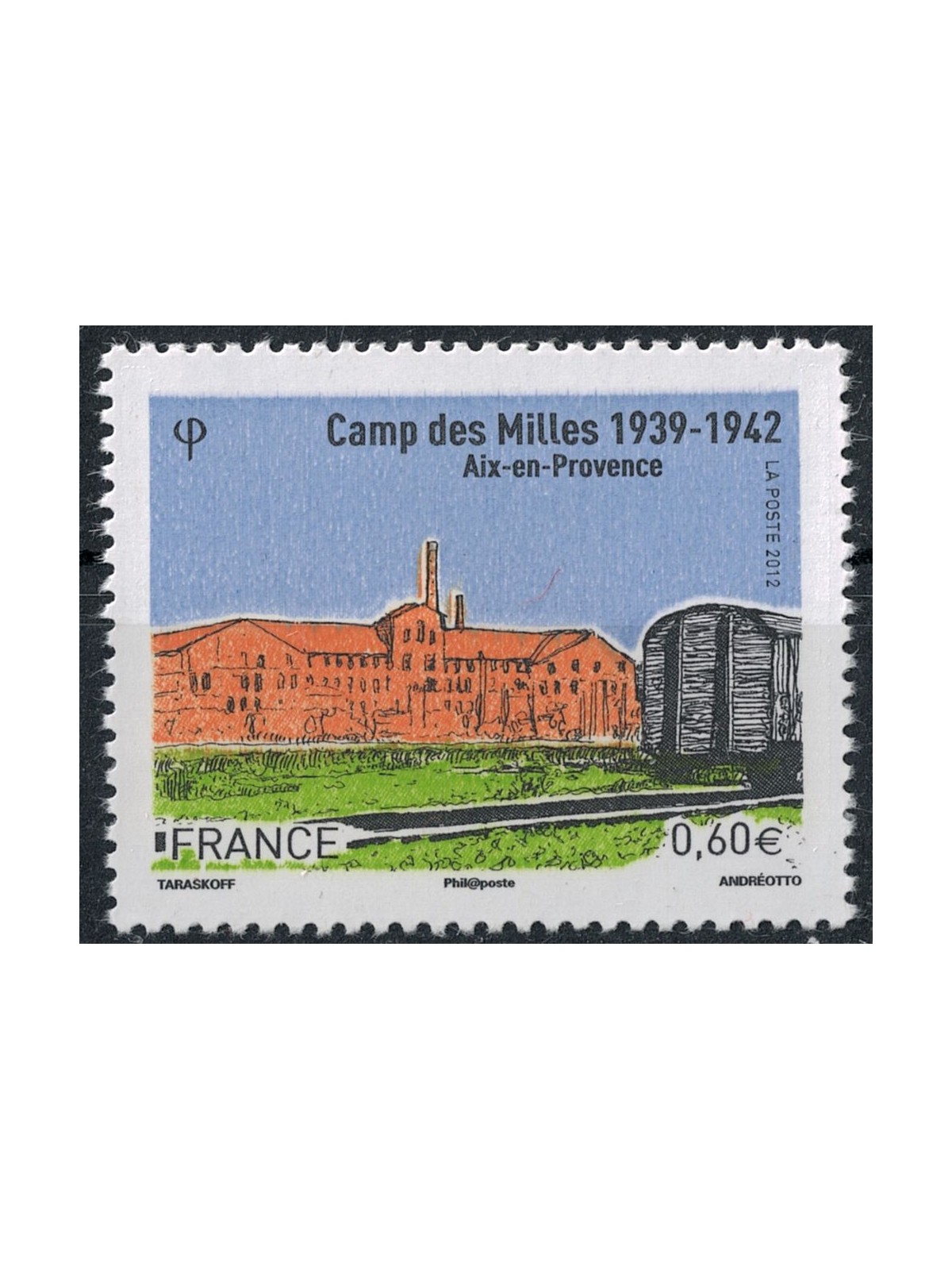 FRANCIA 2012 Camp des Milles MNH**
