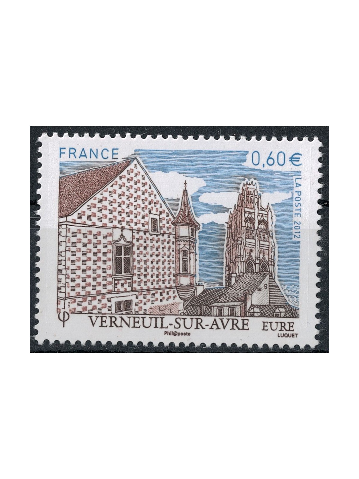 FRANCIA 2012 Turistica (Verneuil sur Avre) MNH**