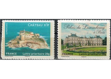 FRANCIA 2012 Castelli ed edifici storici 2v MNH**