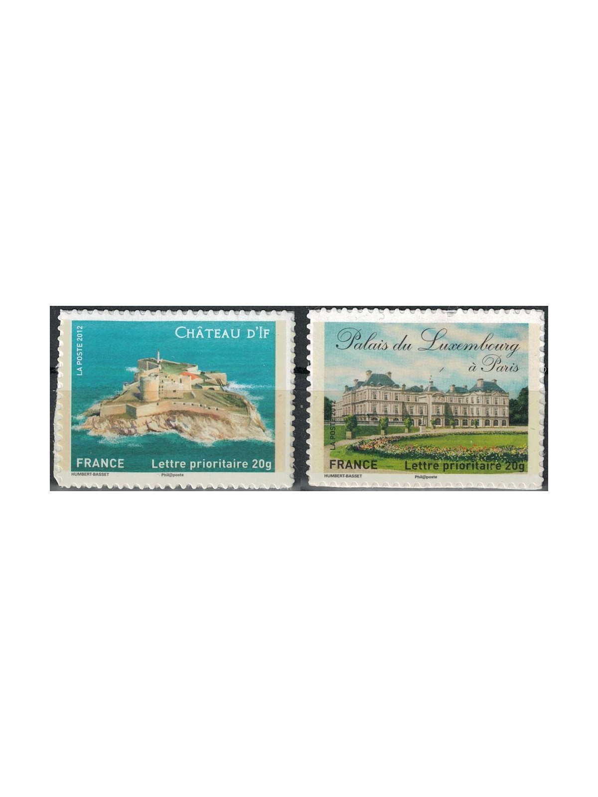 FRANCIA 2012 Castelli ed edifici storici 2v MNH**
