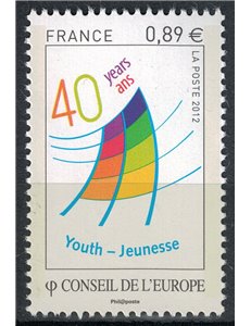 FRANCE 2012 Service (Council of Europe) MNH**