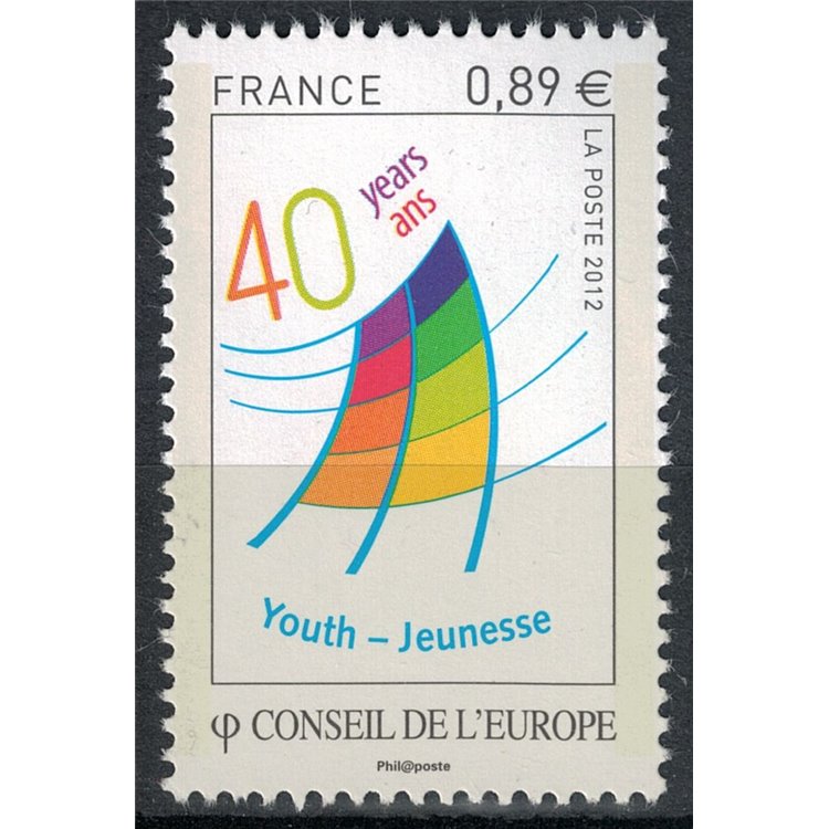 FRANCE 2012 Service (Council of Europe) MNH**
