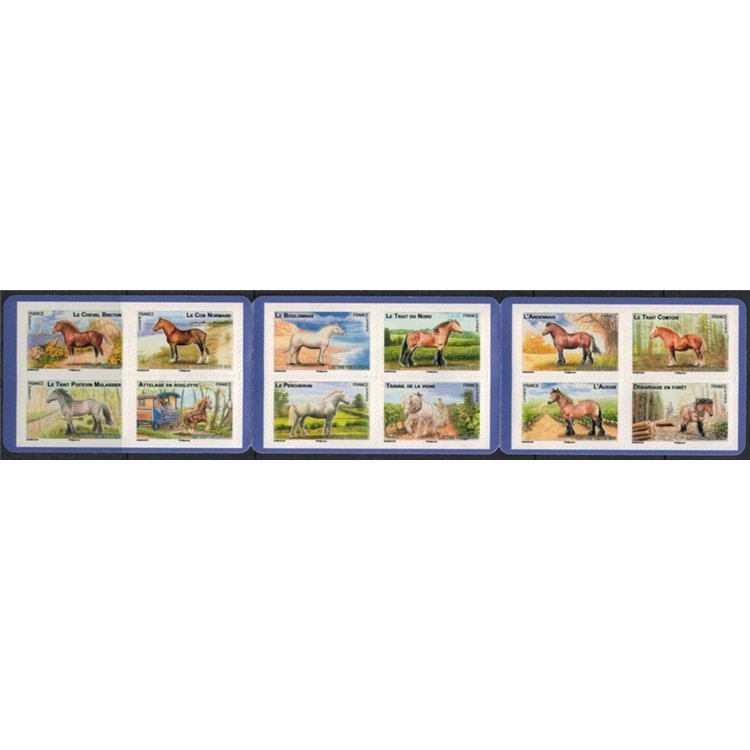 FRANCE 2013 Draft Horses booklet MNH**