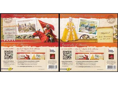 FRANCE 2012 Castles and Historic Buildings 2 booklet MNH**