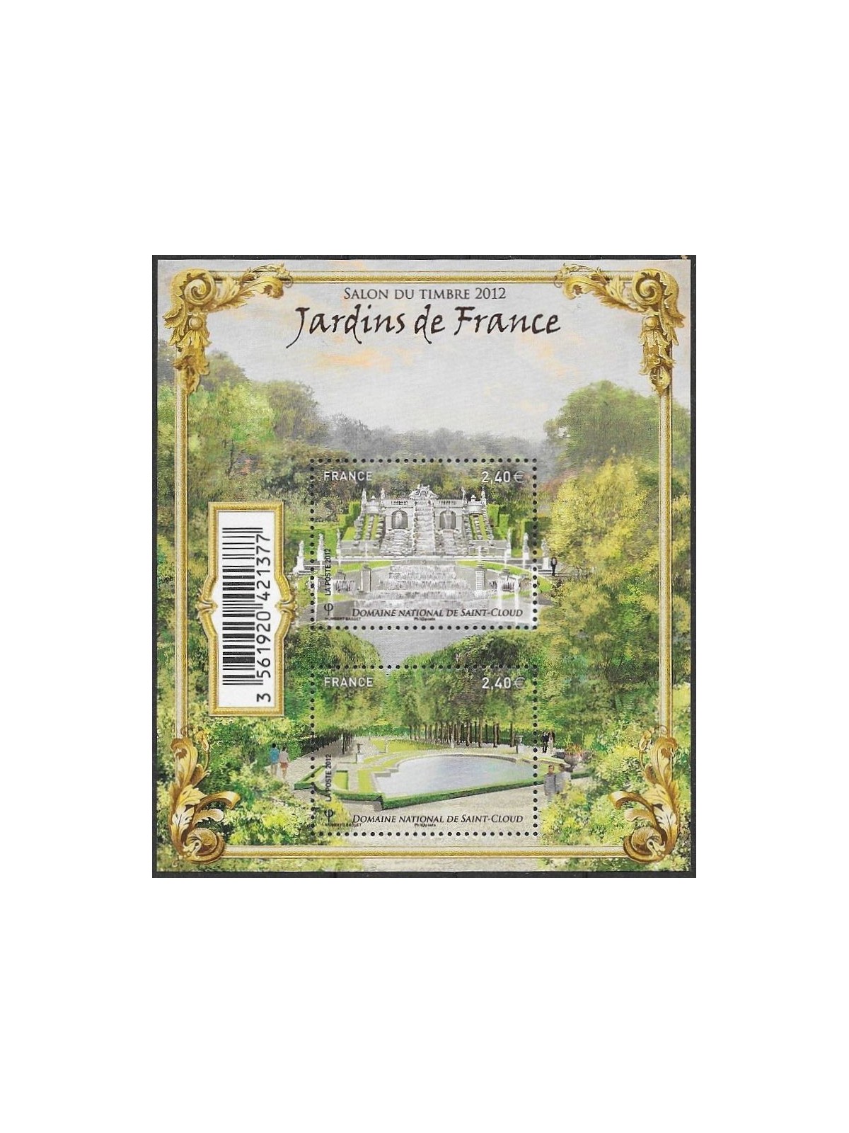 FRANCE 2012 Gardens of France (10th series) s/s MNH**