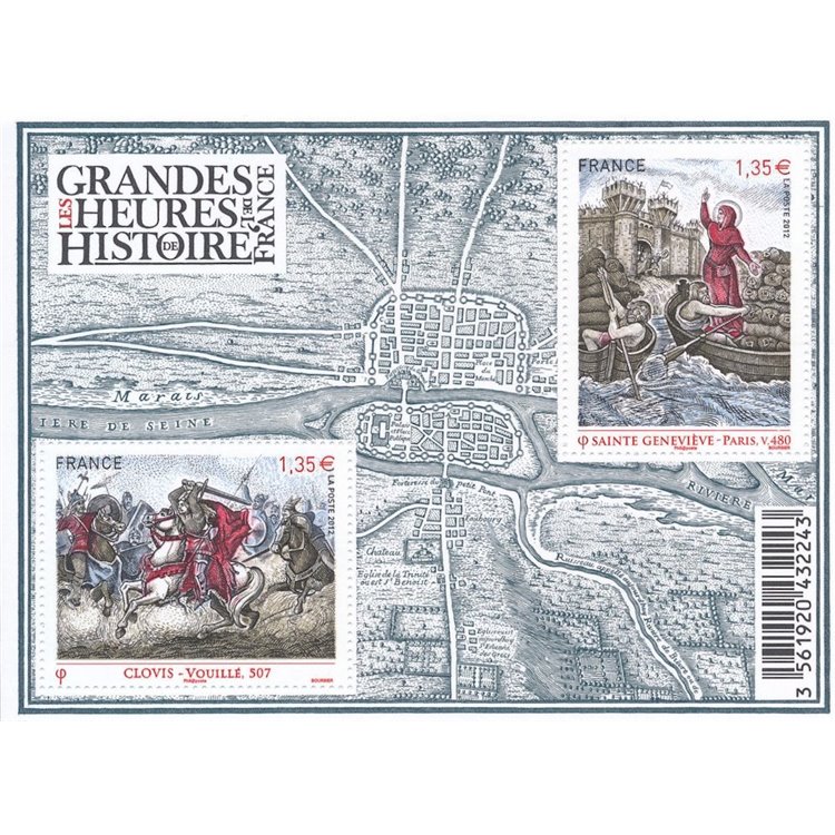 FRANCE 2012 Great Historical Moments s/s MNH**