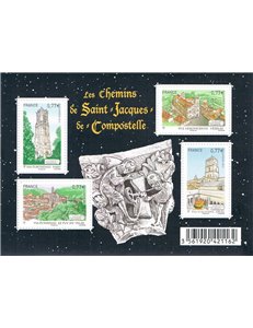 FRANCIA 2012 Cammino Santiago di Compostela BF MNH**