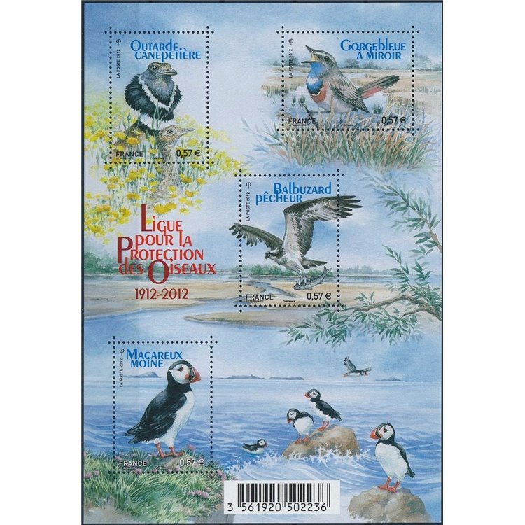 FRANCE 2012 Protection of Birds s/s MNH**