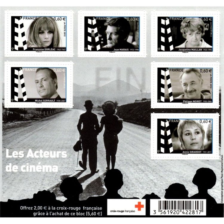 FRANCE 2012 Film Actors s/s MNH**