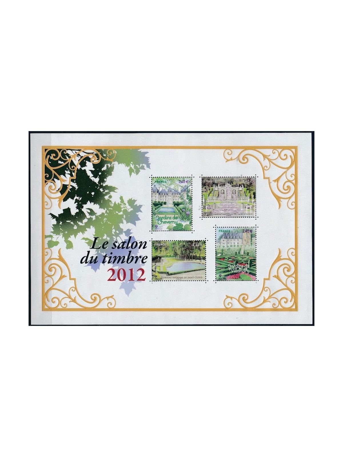 FRANCIA 2012 Giardini di Francia (Le Salon du Timbre) BF MNH**