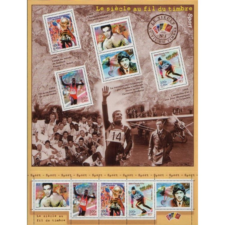 FRANCE 2000 The 20th Century (Sport) s/s MNH**