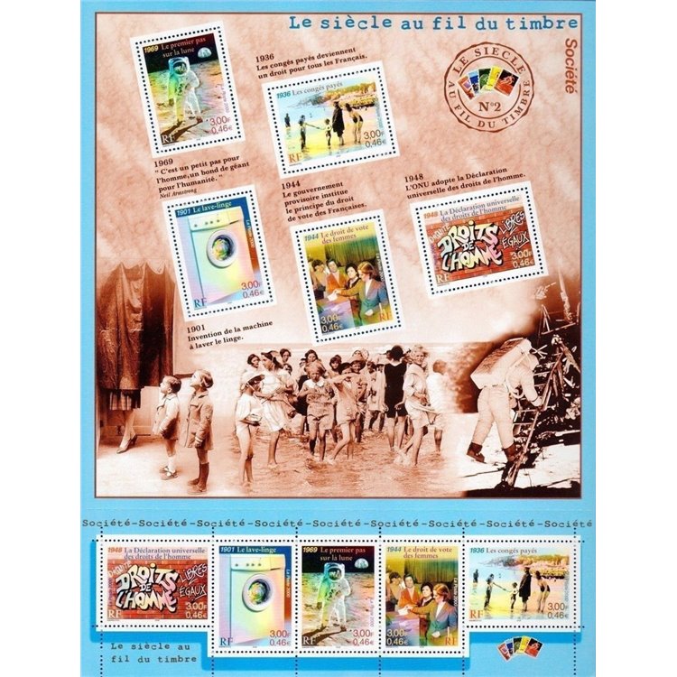 FRANCE 2000 The 20th Century (Society) s/s MNH**