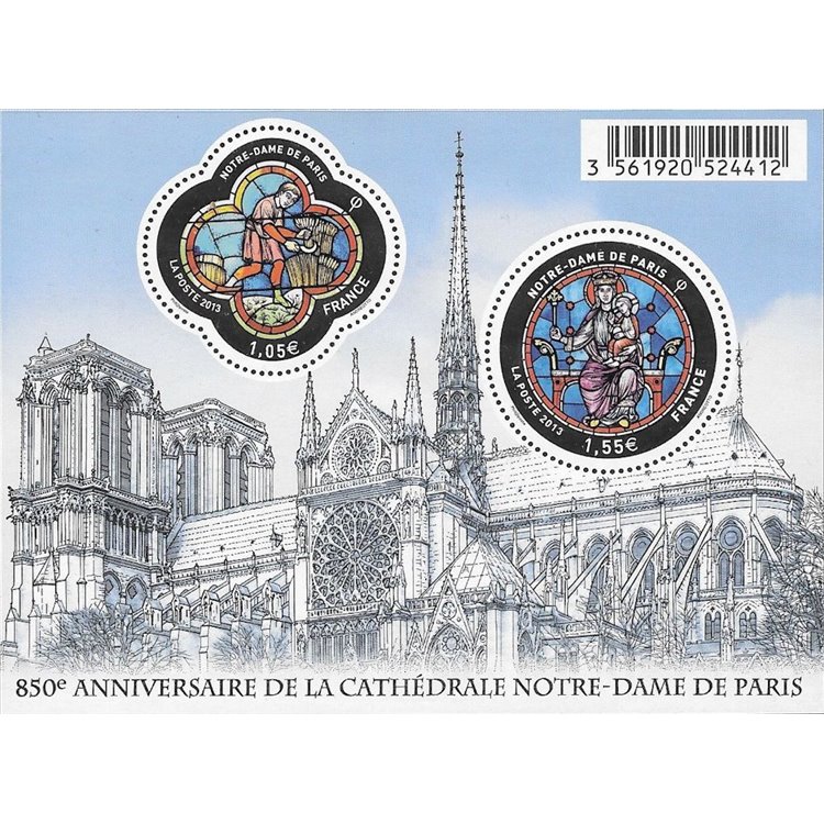 FRANCIA 2013 Cattedrale di Notre-Dame BF MNH**
