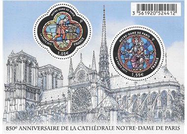 FRANCE 2013 Notre-Dame Cathedral s/s MNH**
