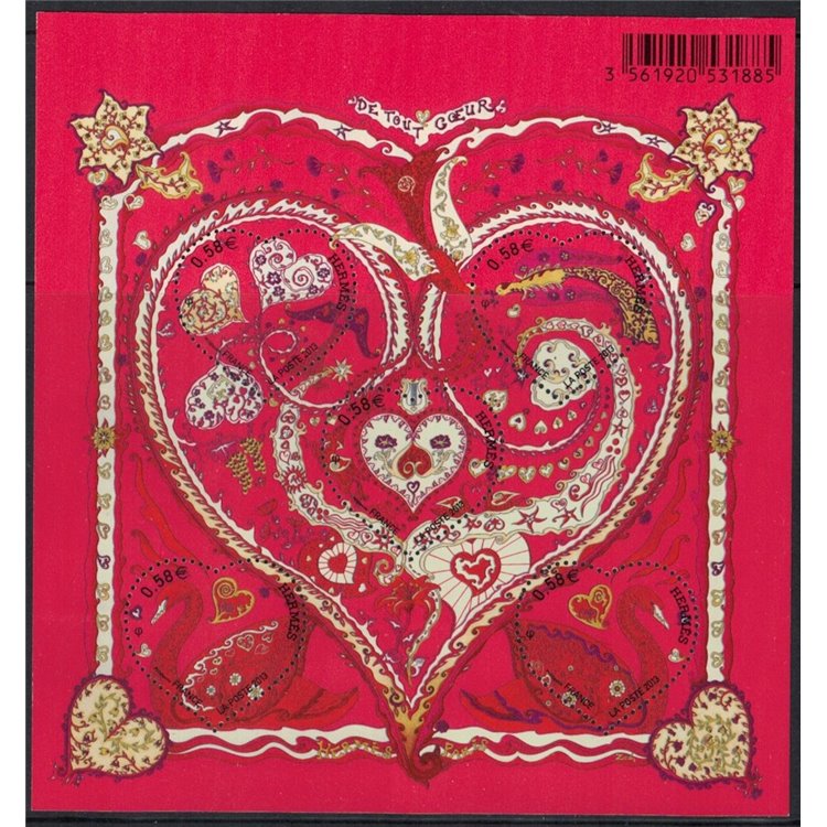 FRANCE 2013 Valentine's Day, Hermès s/s MNH**