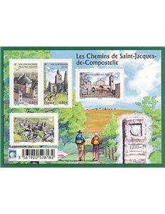 FRANCIA 2013 Cammino Santiago di Compostela BF MNH**
