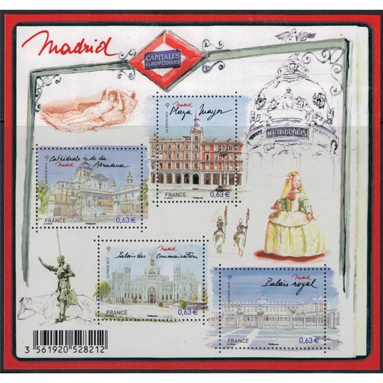 FRANCE 2013 European Capitals, Madrid s/s MNH**