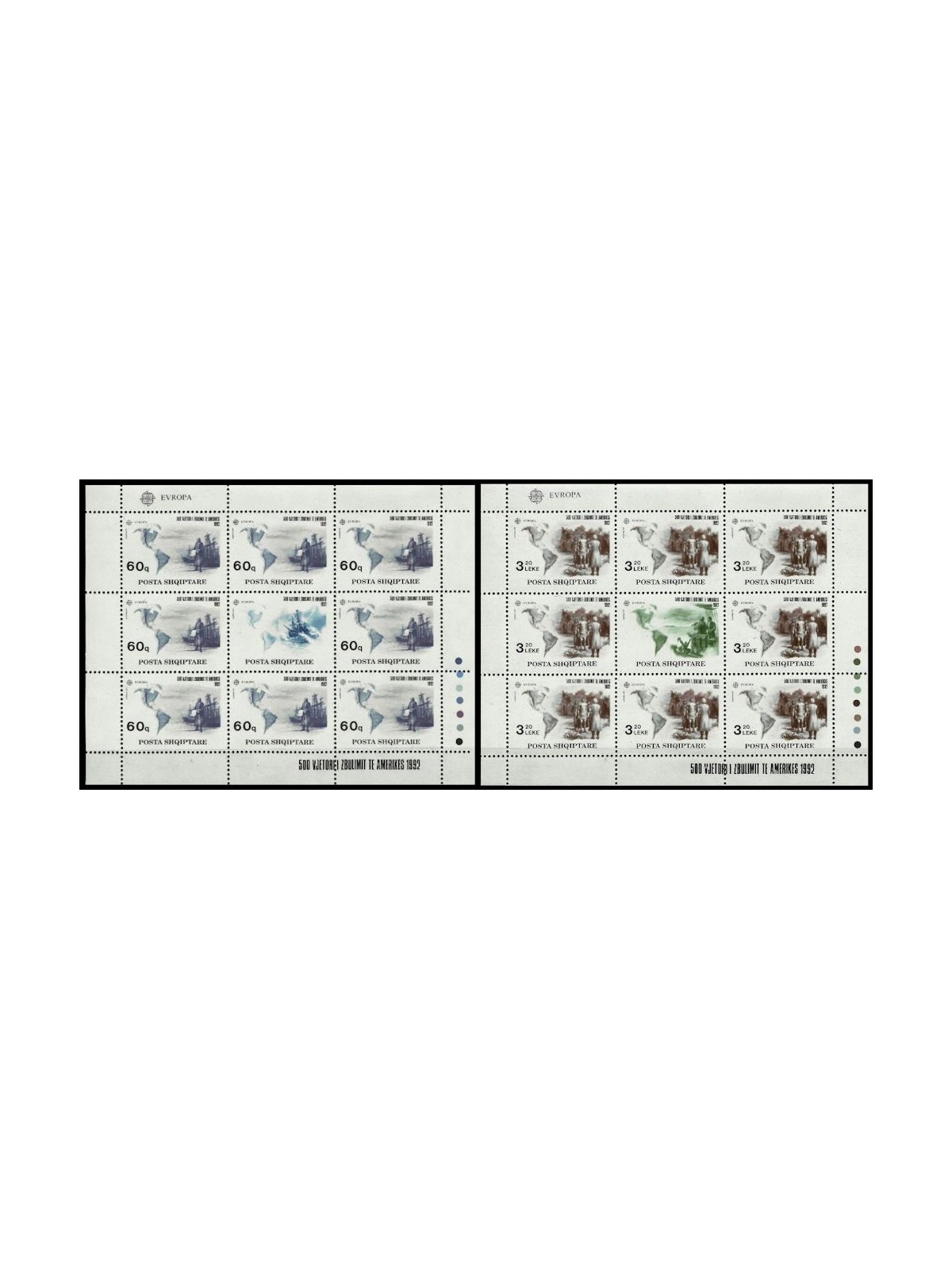 ALBANIA 1992 Europe 2 m/s MNH**