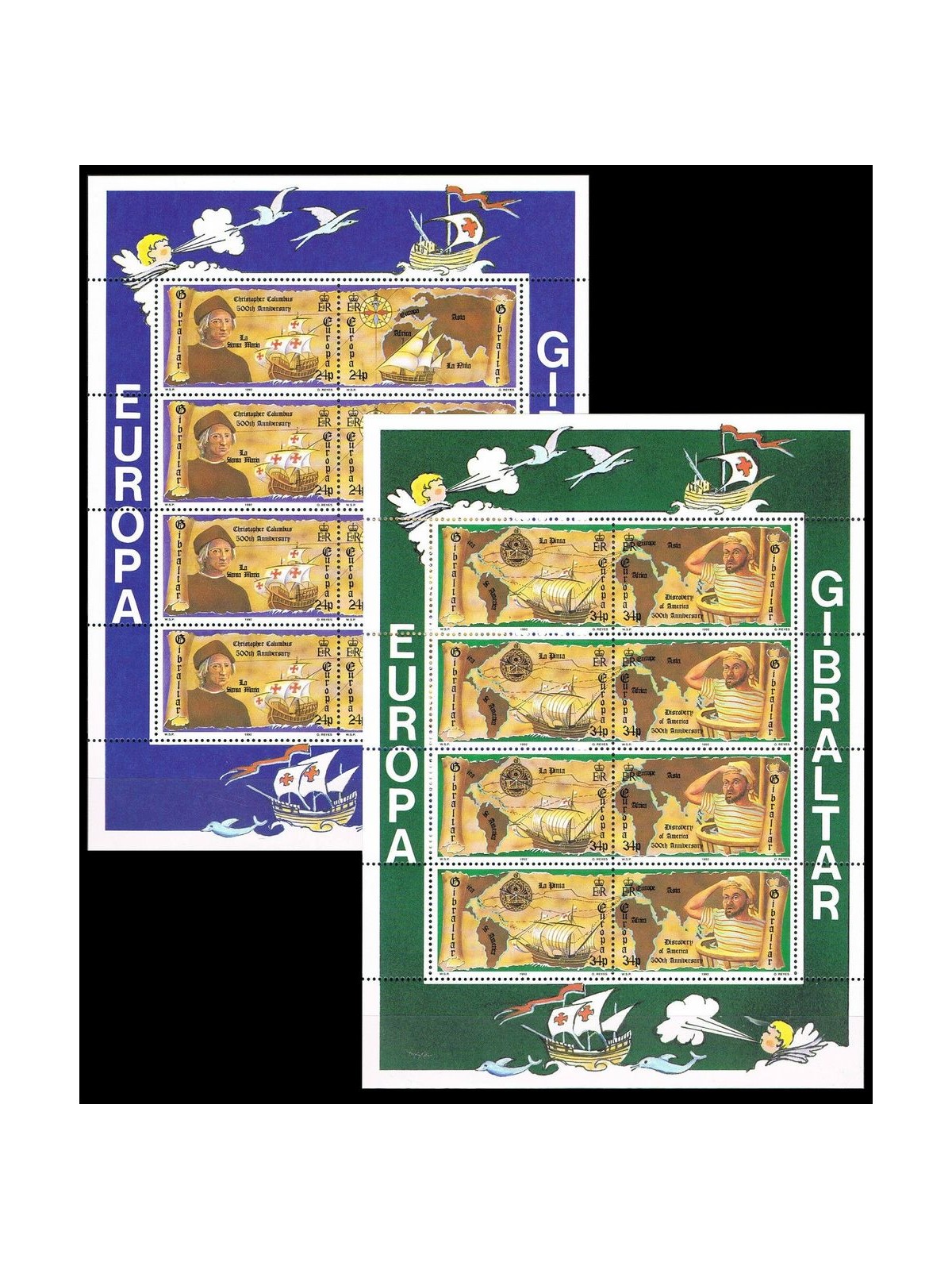 GIBRALTAR 1992 Europe 2 m/s MNH**