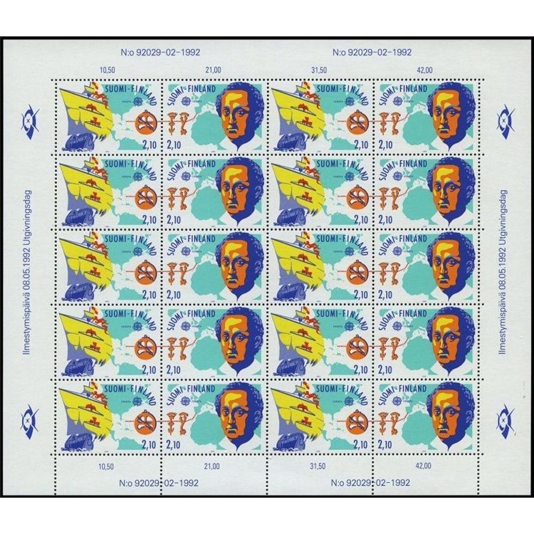 FINLAND 1992 Europe m/s MNH**