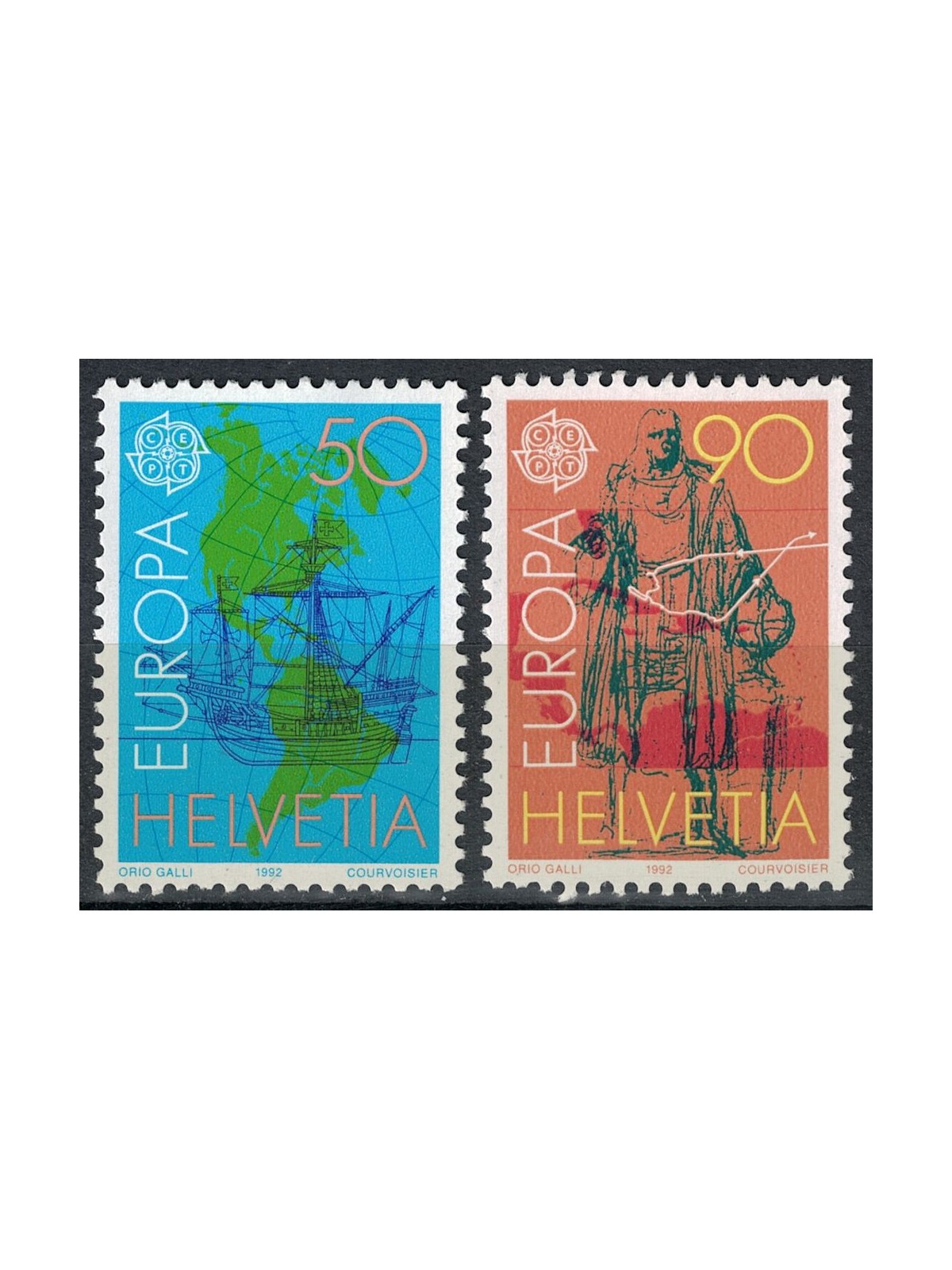 SVIZZERA 1992 Europa 2v MNH**